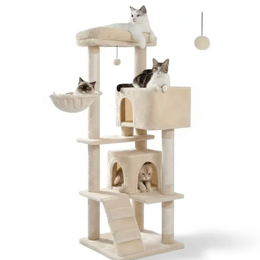 Arbre à Chat avec Plateformes et Espace de Repos – Companix