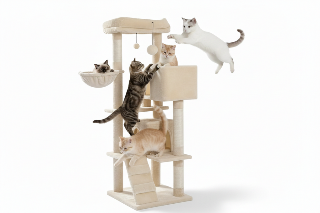 Arbre à Chat avec Plateformes et Espace de Repos – Companix