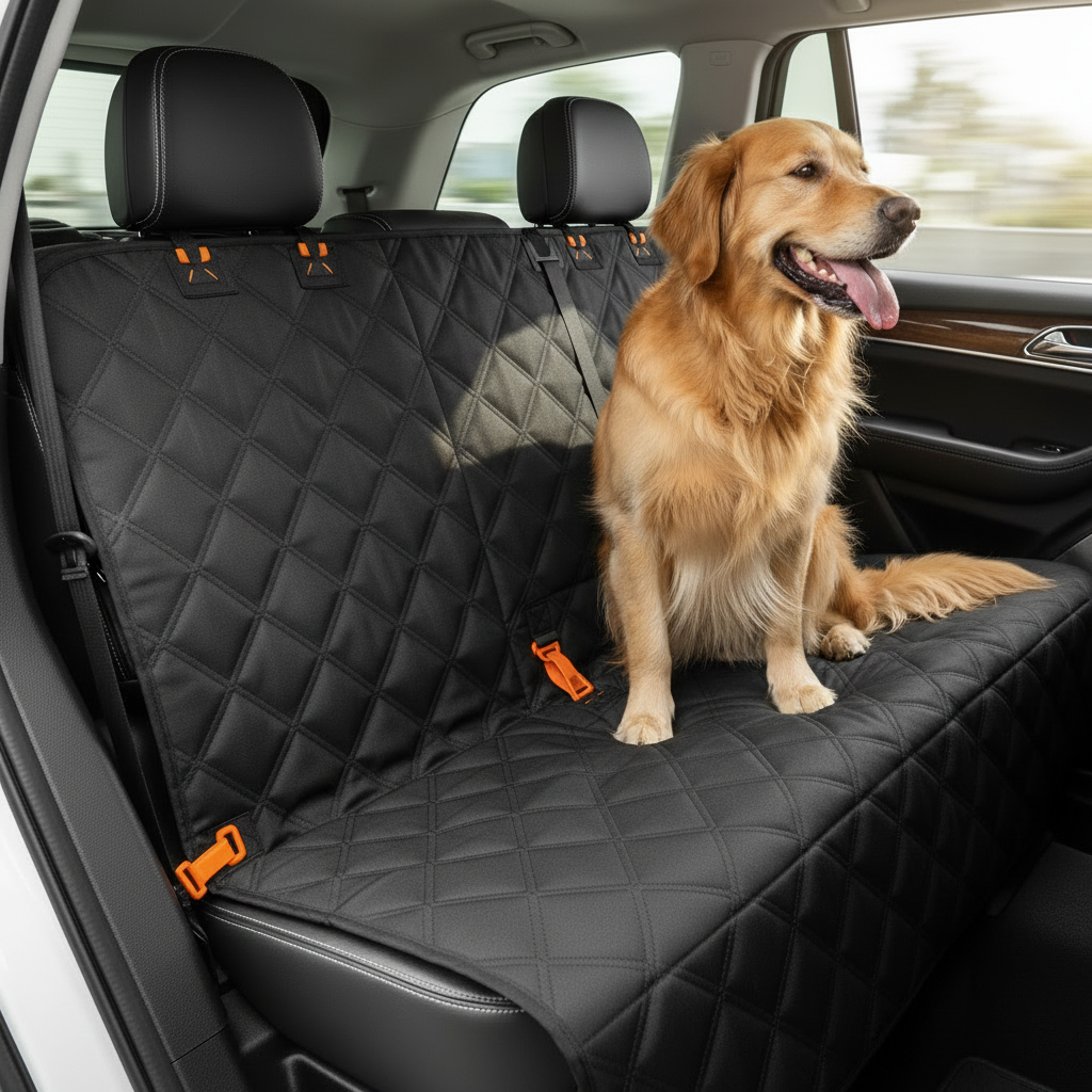 Housse de Siège Arrière pour Chien, Protection Auto Imperméable et Antidérapante – Companix