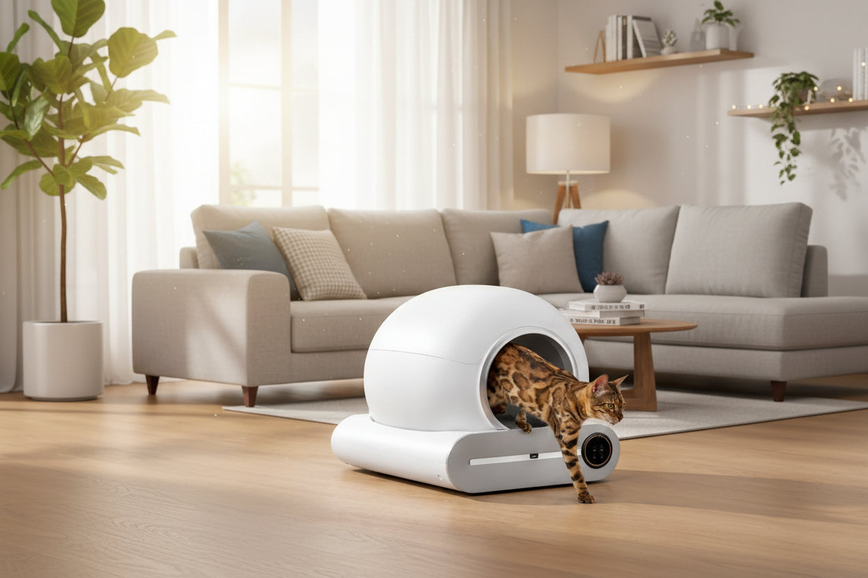 Litière Autonettoyante Connectée Wi-Fi | Triple Désodorisation + App | universpet