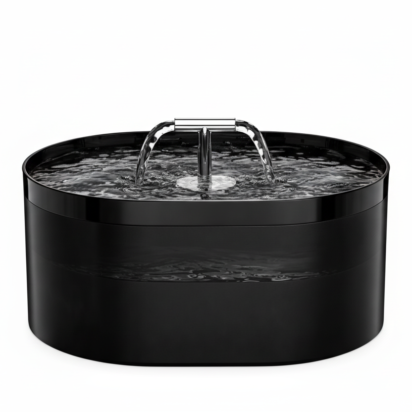 Fontaine à Eau Chat Silencieuse SilentStream Duo™ | Filtre Charbon Actif | universpet