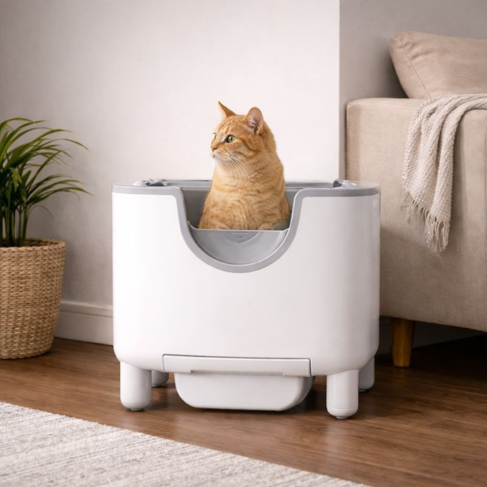 Litière Autonettoyante Ouverte Connectée | Sécurité IR + App Wi-Fi | universpet