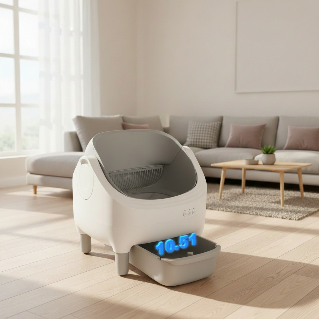 Litière Autonettoyante Connectée 76L | Pour 1 à 10 Chats | universpet