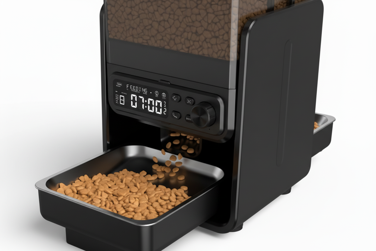 Distributeur Automatique Double 5L – Programmation Manuelle + Audio | universpet