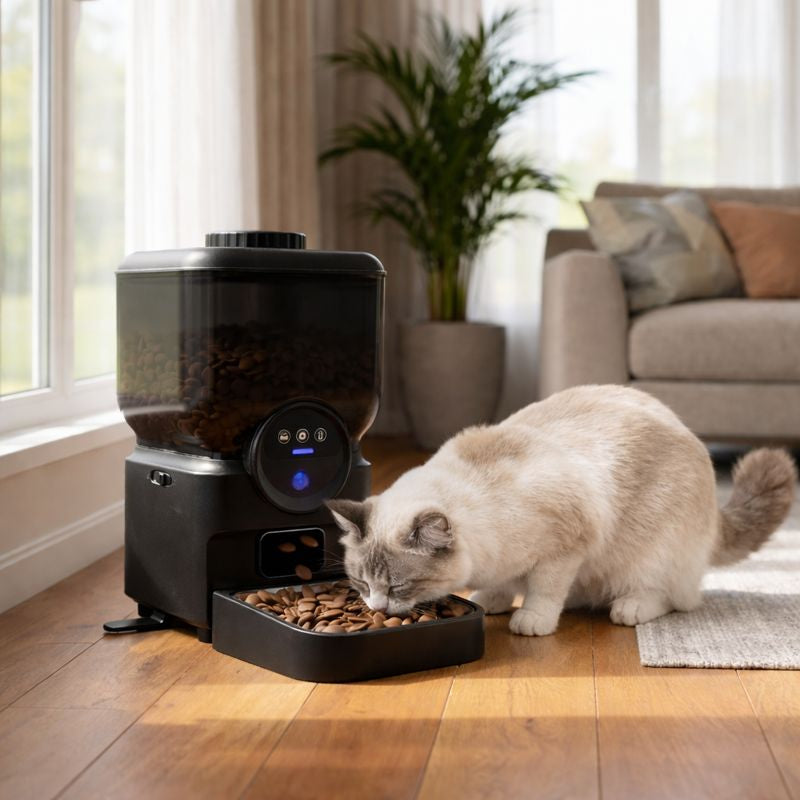 Distributeur Croquettes Connecté 6,5L avec Caméra HD 1080p | universpet UniversPet