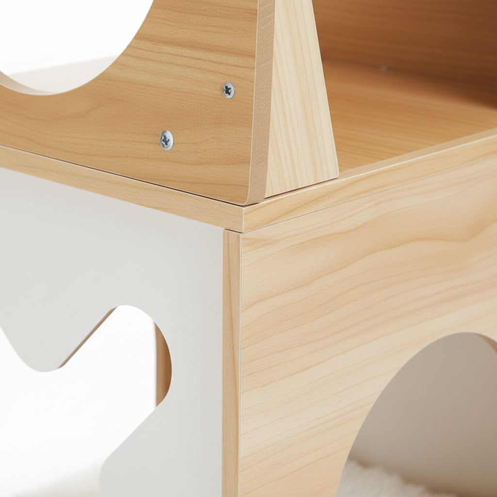 Arbre à Chat Neko 110 cm | 4 Niveaux + 2 Condos + Tunnel | universpet