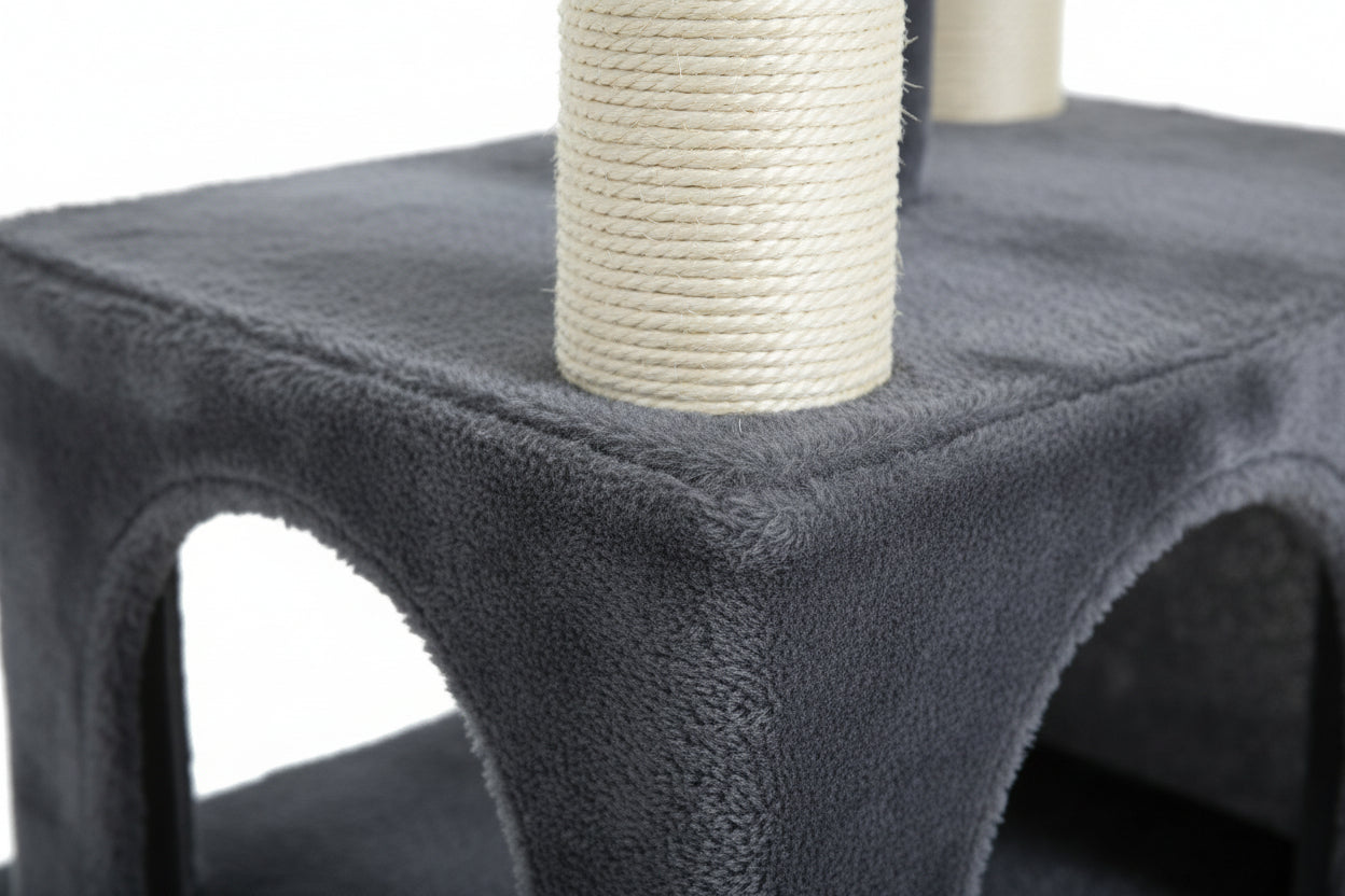 Arbre à Chat Auro 143 cm | Hamac XL + 5 Niveaux + Sisal | universpet